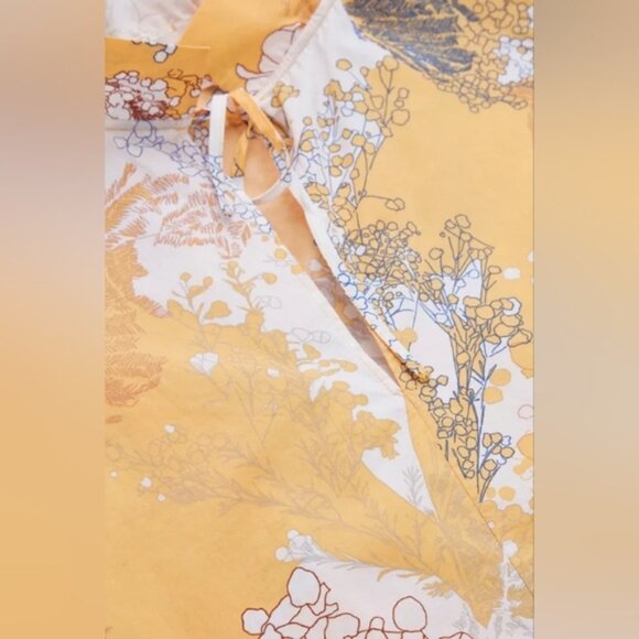 COS Multicolor Yellow Print Cotton Poplin Dress S - Picture 6 of 11